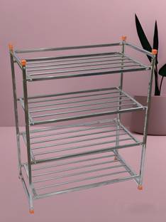 SHREE 4 shelves Metal Collapsible Shoe Stand