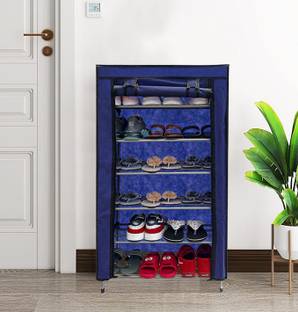 POWEREST Metal Collapsible Shoe Stand