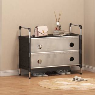 DWELLIT Chappal stand metal Plastic Shoe Stand