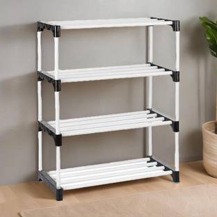 RKE 4 Layer Black RKE005 Plastic Collapsible Shoe Stand