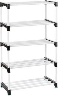 GHODA 5 layer multiporpose PVC pipe Plastic Collapsible Shoe Stand