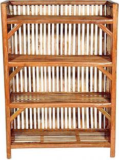 CRAFTCANE Bamboo books,shoe,multipurpose rack Bamboo Collapsible Shoe Stand