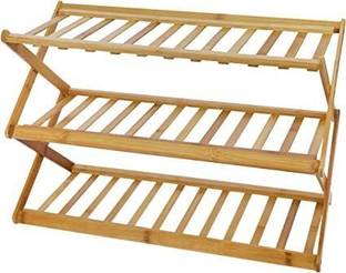 XieXie shoerack-3 Solid Wood Collapsible Shoe Stand