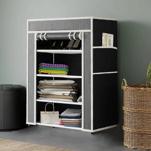 Dewberries Carbon Steel Collapsible Wardrobe