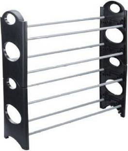 Yuco Saklak shoe stand/rack/collapsible rack for home/office with foldable style Metal Collapsible Shoe Stand