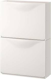 IKEA Shoe cabinet/storage, white, Pack of 2 Plastic Shoe Rack