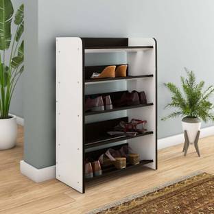 Nilkamal Itsy 5 Tier Shoe Rack | Ideal for Entryway | Wenge Engineered Wood Shoe Rack