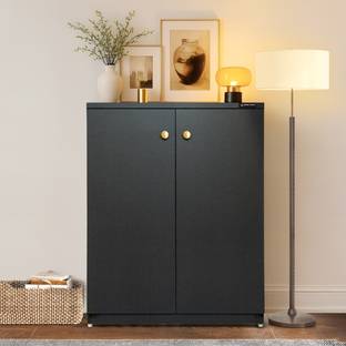 Urbanspace Space-Saving Wooden Shoe Cabinet with Multi-Shelf Storage, Modern Finish Engineered Wood Shoe Rack
