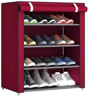 Philoshop collapsible rack and shelves & portable shoe stand Metal Collapsible Shoe Stand