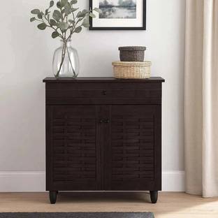 Nilkamal Kaira 2 Door Shoe Rack|Closed Storage Organizer for Entryway, Hallway Engineered Wood Shoe Rack