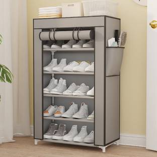 DWELLIT Plastic Collapsible Shoe Stand