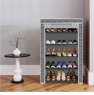 Chalia Plastic, Metal Collapsible Shoe Stand