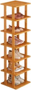 GRACIOUS MART Wooden Shoe Racks Home Bamboo Stand Multipurpose Book Shelf Cloth Organizer Solid Wood Collapsible Shoe Stand