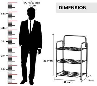 UkdiMukdi Metal Shoe Stand