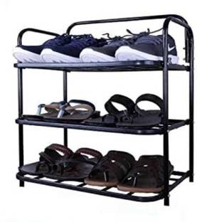 Drashti villa Shoe Stand Metal, Plastic Collapsible Shoe Stand