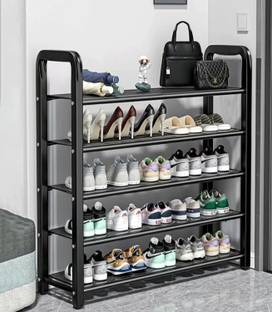MEVIGO High Density 5-Tier Iron Shoe Organizer Rack | Heavy Duty Shoe Cabinet | Metal Collapsible Shoe Stand