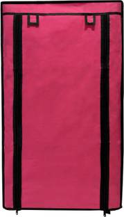URBAN CHOICE 6 Layer Pink cover Metal Collapsible Shoe Stand