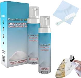 wynyc Shoe Cleaner Kit,Foam Zone White Shoes Cleaner with brush Cleaner