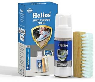 Helios Shoe Cleaning Kit 150 ml Shoe Cleaner & 1 Wooden Shoe Cleaner Brush Cleaner