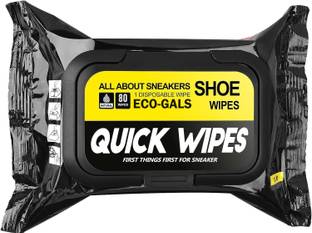 Eco-Gals Shoe Cleaning Wipes 80 pcs, Portable Quick cleaning, Can Be Used On any Footwear Cleaner