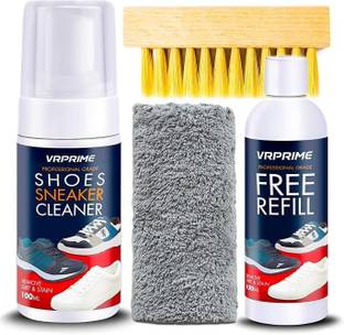 VRPRIME Shoe Sneaker Cleaner Quick Cleaning Solution Foam Shoe Sneaker Cleaning 4 in 1 Cleaner