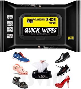 RIYUZONE Shoe Cleaner Wipes 1 Packs of 80 Instant Sneaker Cleaner