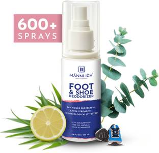 Mannlich Foot & Shoe Spray | Prevents Strong Odor, Anti Bacterial, Skin Soothing (100 ml) Odour Control