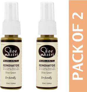Shoe Mistri Shoe Renovator Miniature, Shoe Polish Spray (Olive Green) Shiner