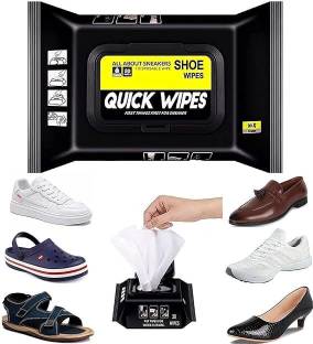 Gottik Shoe Cleaning Wipes – All Shoe Types - Travel-Friendly -Instant Shine-PACK OF 80 Canvas, Leather, Nubuck, Patent Leather, Sports, Suede, Synthetic Leather, Velour Shoe Cleaner