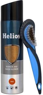 Helios Shoe Accessories Kit 1 Nubuck Suede Glower, 1 Nubuck Suede Brush-RUST Cleaner