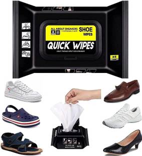 FGG Portable Sneakers Cleaner Shoe Wipes Quickly Remove Dirt & Stains 80pcs Cleaner