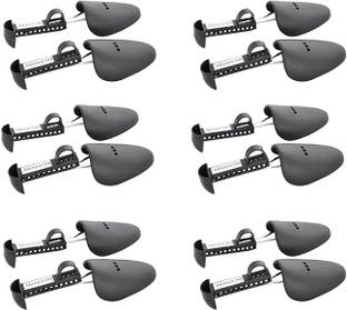 SHOESHINE Men's Shoe Trees (6 Pairs) Premium Quality Adjustable Shoe Shaper Stretcher Shoe Tree