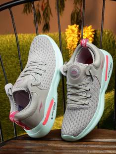 asian Superfly-01 Grey Sports Shoes with Beads Technology Sole for Extra Jump Running Shoes For Women