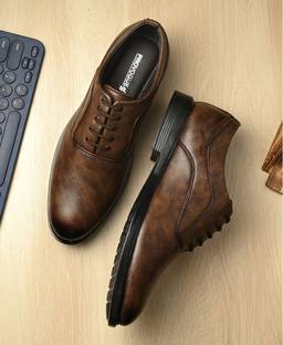 PROVOGUE PR30072 Lightweight Formal Shoe|Soft Cushion Comfort|Easy LaceUp|Daily Wear Derby For Men
