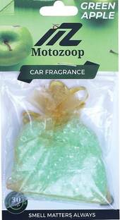 MOTOZOOP Solar Perfume refills Hanging Car Fragrance Crystal Eva Beads (Green Apple) Car Freshener Diffuser Solar Perfume refills Hanging Perfume Car Fragrance Air Freshener Car Aroma car perfumes Car fresheners Crystal Eva Beads (Green Apple)