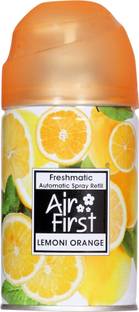 Air first Lemoni Orange Refill Freshmatic Refills for Automatic dispensers 250ml Refills (Lemoni Orange)