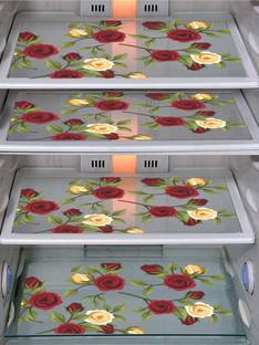 Dakshya Industries PVC (Pack of 4) Fridge Mats For Fridge Door Shelf