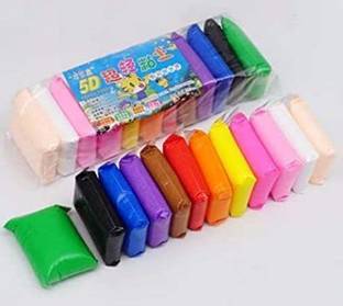 YAKONDA Non-Toxic Modeling Clay Air Dry Bouncing Clay with Tools (2 Set 24 Pcs)