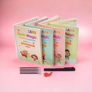 AirSoft Super Quality Magic Notebook Magic Practice Copy Books Set Of 4 Magic Writing X