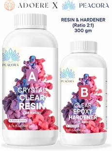 Adoere X Peacora Epoxy Resin Art High Intensity Premium Resin and Hardener Kit - 300g