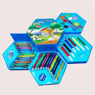 Parteet Premium Quality Colour Kit of Water, Sketch, Pencil & Crayon Colours For Kids