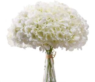 well art gallery White Hydrangea Artificial Flower