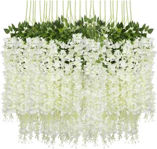 Yash Enterprises White Westeria Artificial Flower