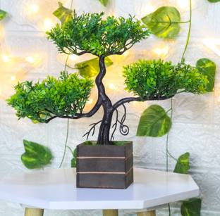 Sanol Artifical Plants for home decore and teble and office Bonsai Wild Artificial Plant  with Pot