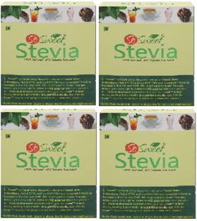 SO SWEET Stevia 50 Sachet Sugar-Free Diabetic Friendly 100% Natural Zero Calorie Sweetener