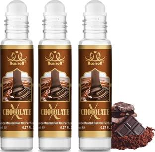 Noorson X Chocolate Perfume for Unisex Natural Attar 8 ML Each PACK OF 3 Herbal Attar