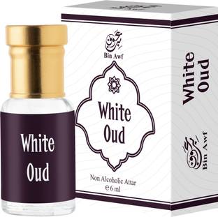 Binawf White Oud Luxury Unisex Non Alcoholic Roll-On Attar Perfume  -  6 ml