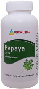 Herbal Hills Papaya 120 tablet - Immunity Booster (Carica Leaf Extract)