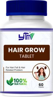 YTM Hair Grow Tablet Control Hair Fall, Grow faster hair vitamin- 60 tablet…