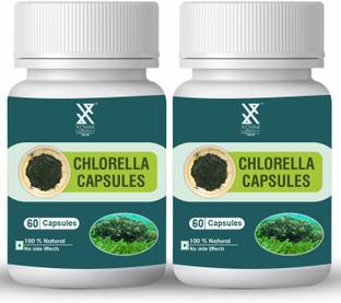 xovak pharma Organic Chlorella Capsules For Superfood, Body Detox, Cholesterol, Anti-oxidant